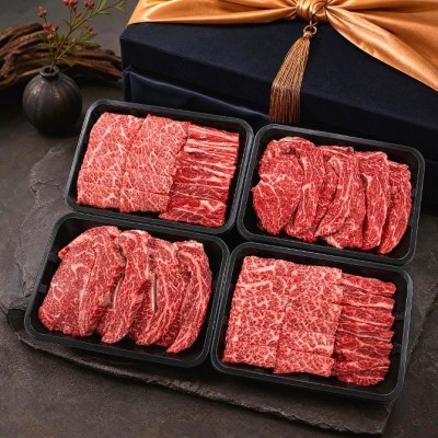 한우 꽃등심 갈비살 선물세트 1.2kg