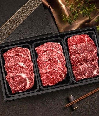 한우 꽃등심 채끝 선물세트 900g