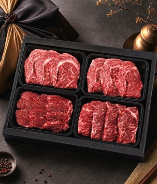 한우 꽃등심 안심 채끝 선물세트 1.2kg