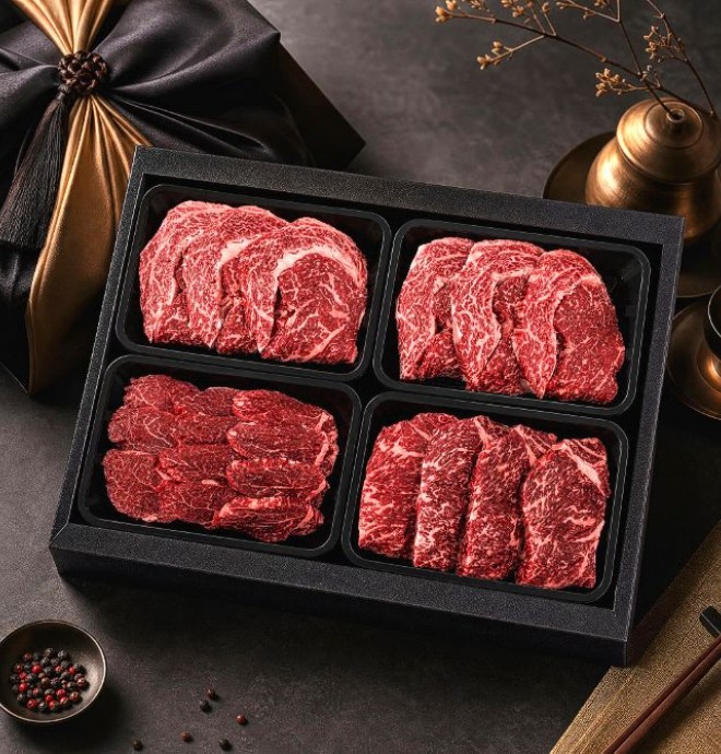 한우 꽃등심 안심 채끝 선물세트 1.2kg
